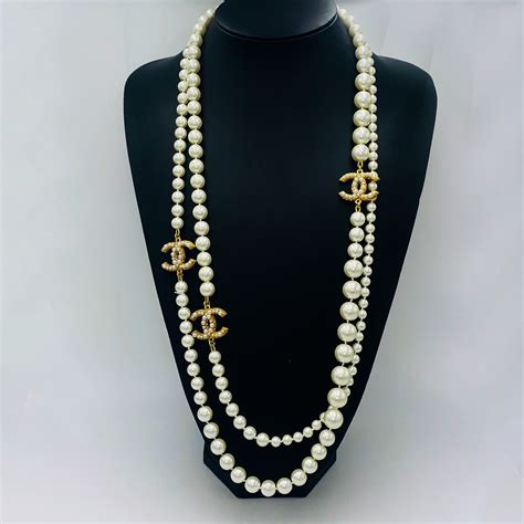 chanel necklas|authentic Chanel necklaces.